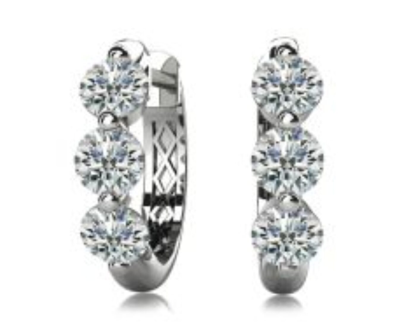 Diamond Hoop Earrings for Women